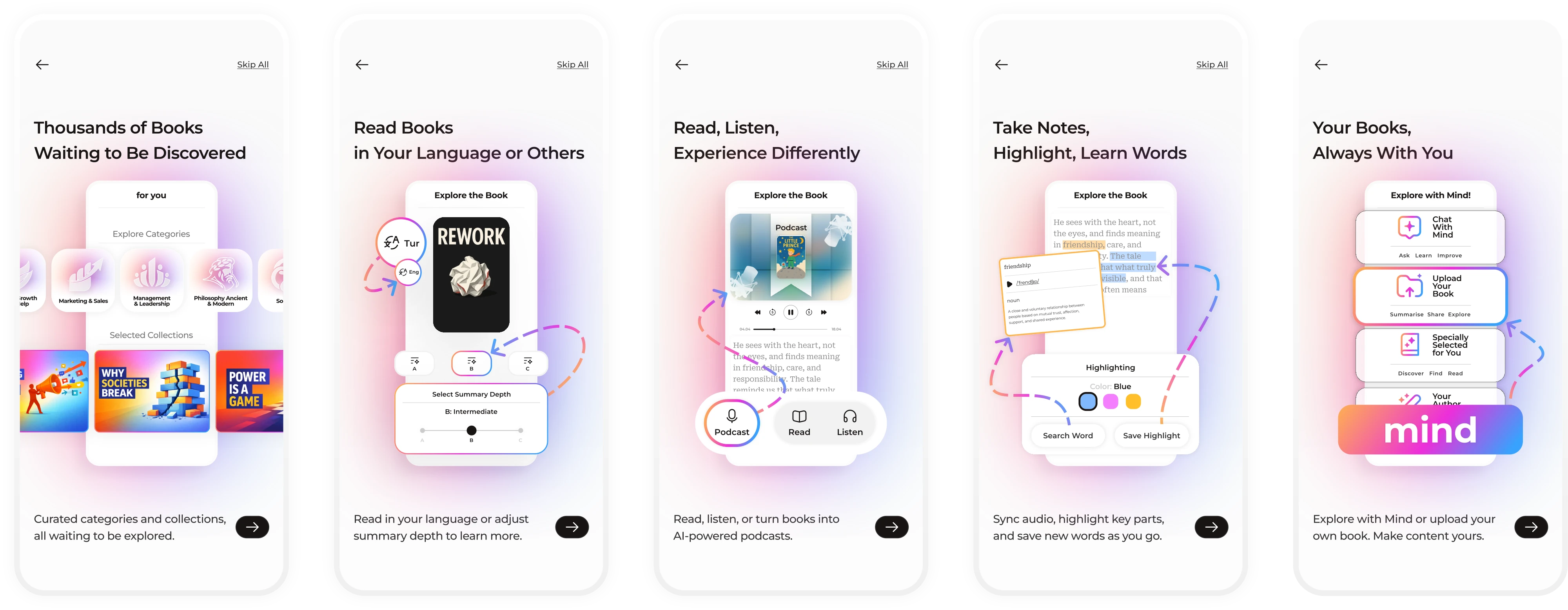 Mentiqo screens
